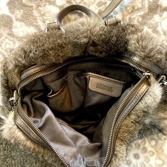 Michael Kors grey rabbit fur purse. With mk storage bag. - Picture 2 of 5